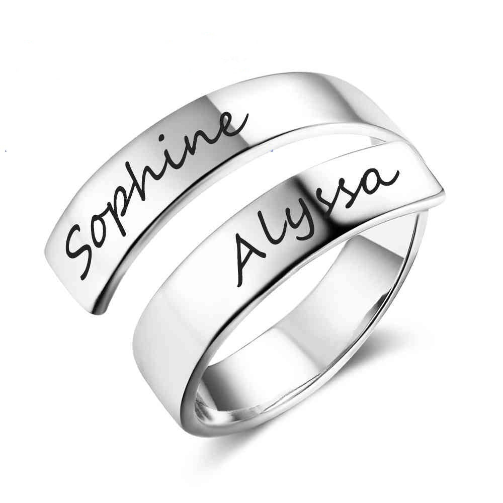 Engraved Personalized Opening Ring