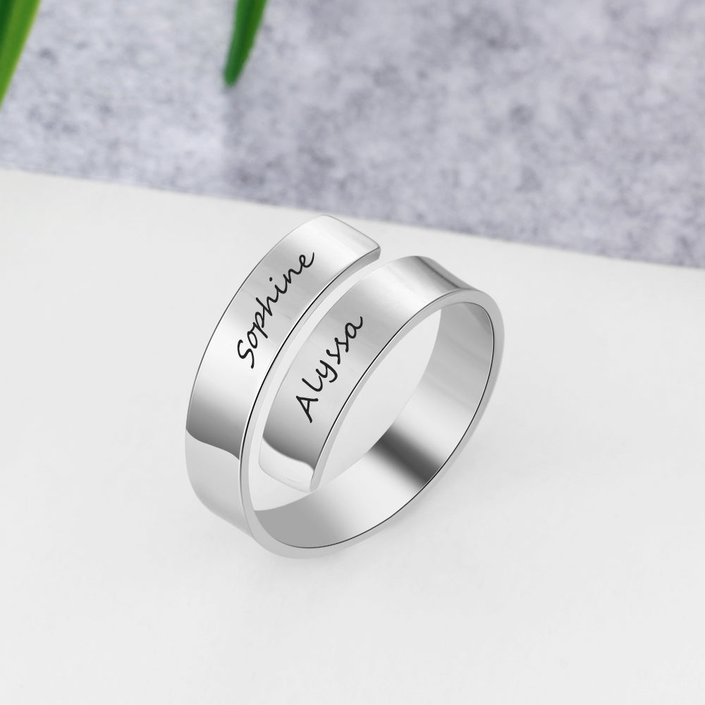 Engraved Personalized Opening Ring