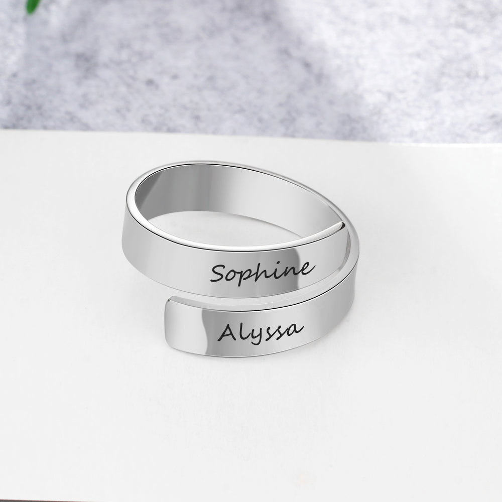 Engraved Personalized Opening Ring