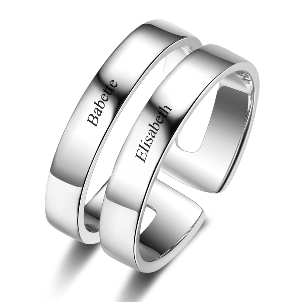 Engraved Stainless Steel Ring