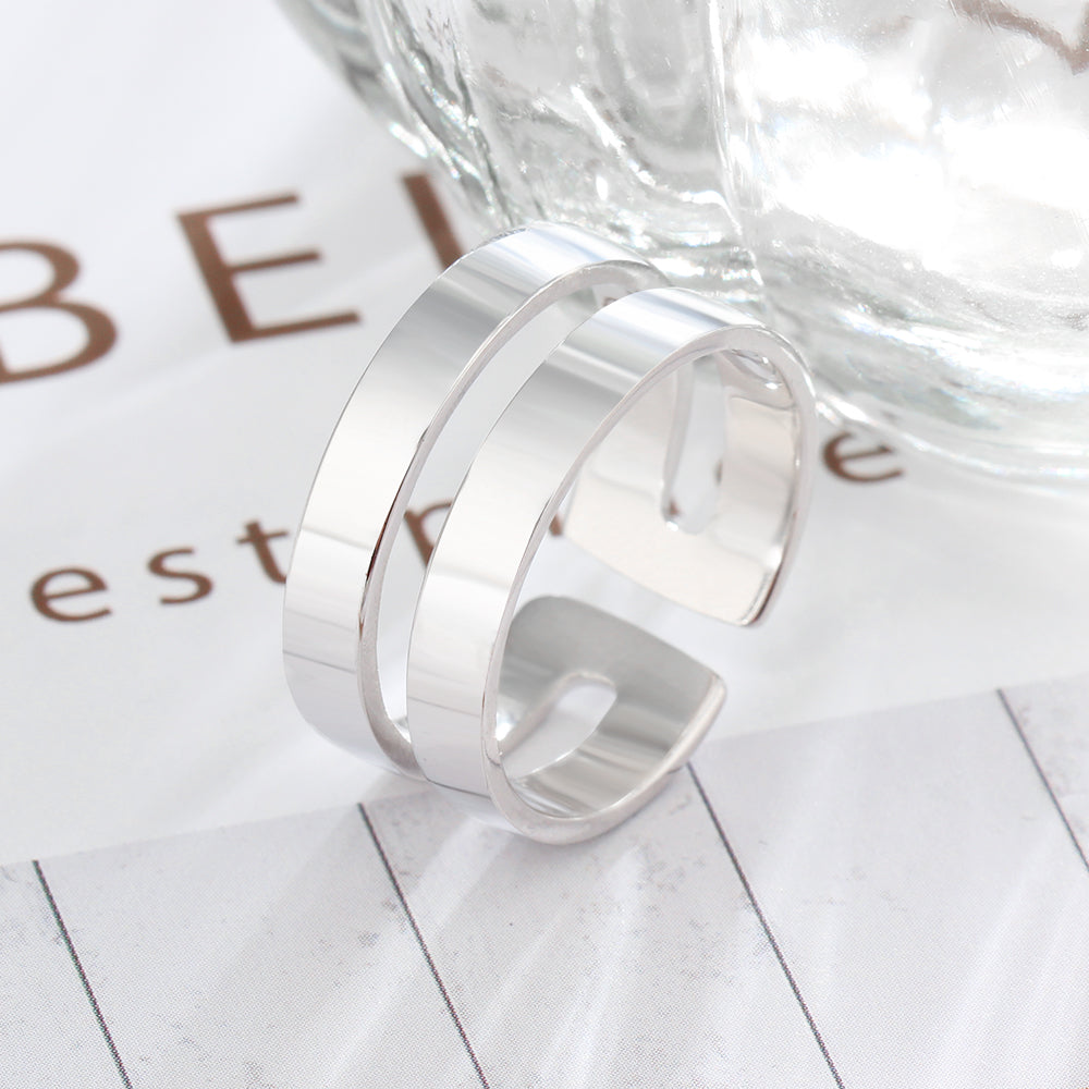 Engraved Stainless Steel Ring