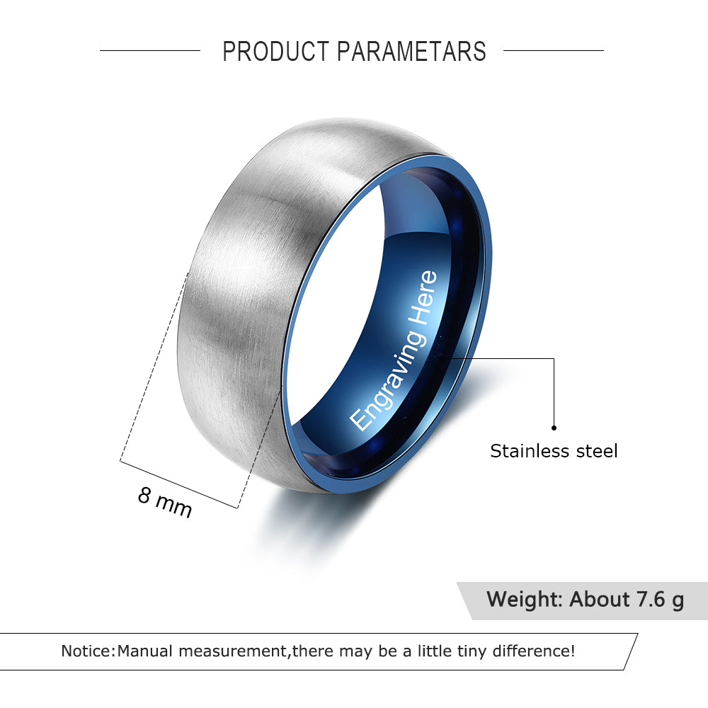 Personalized Stainless Steel Ring