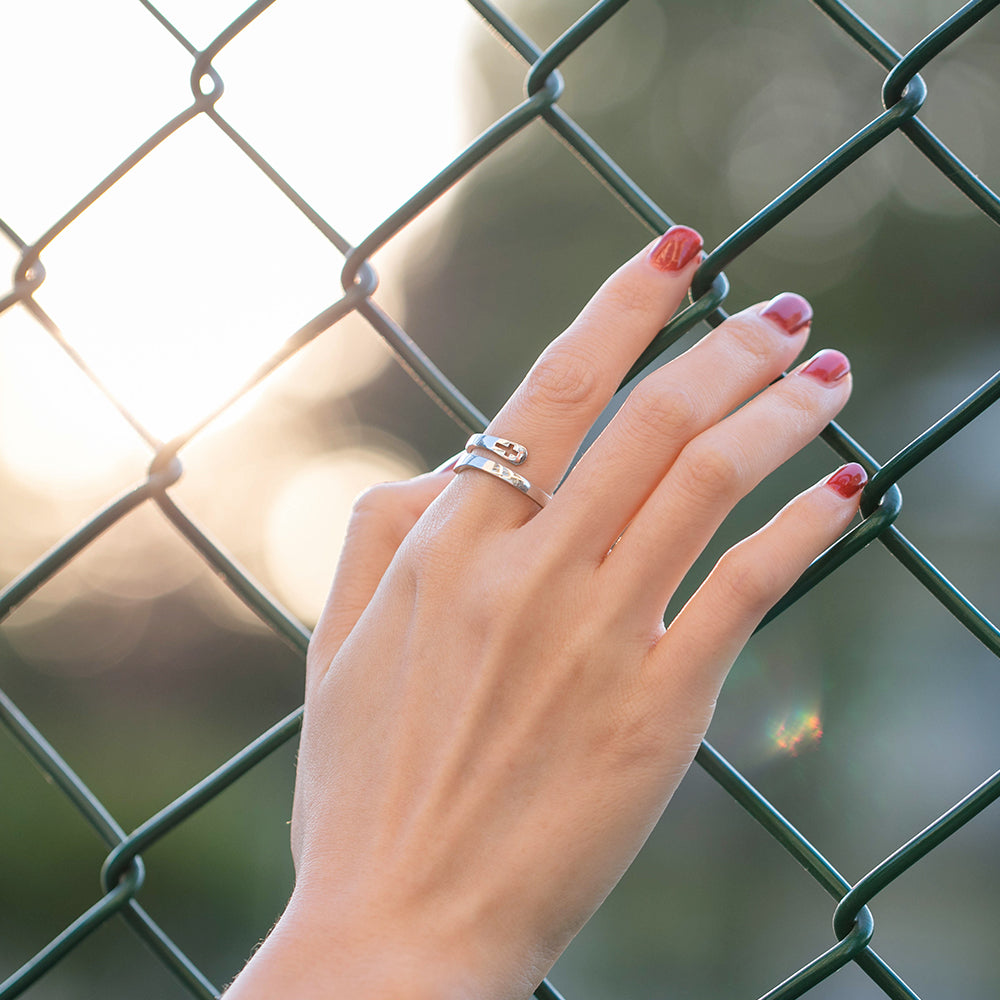 Engraved Stainless Steel Opening Ring