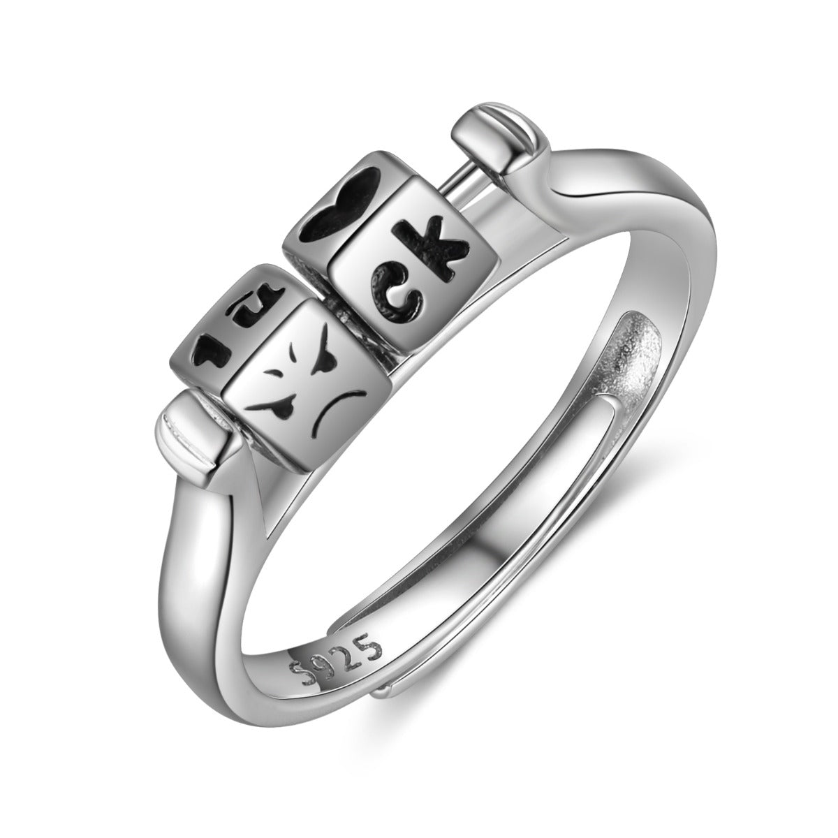 Rhodium Plated Ring